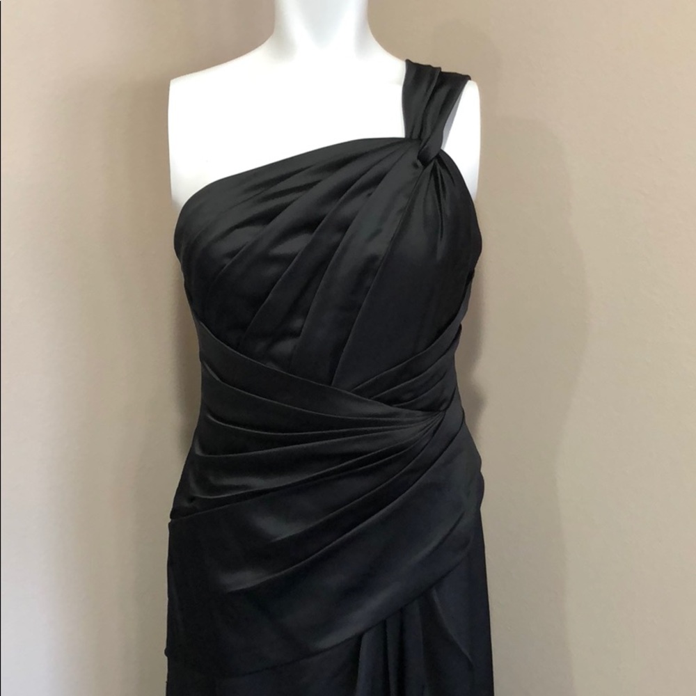 NWT Black formal one shoulder dress